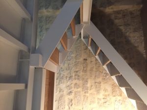 escalier metal bois bureaux -archi d'interieur